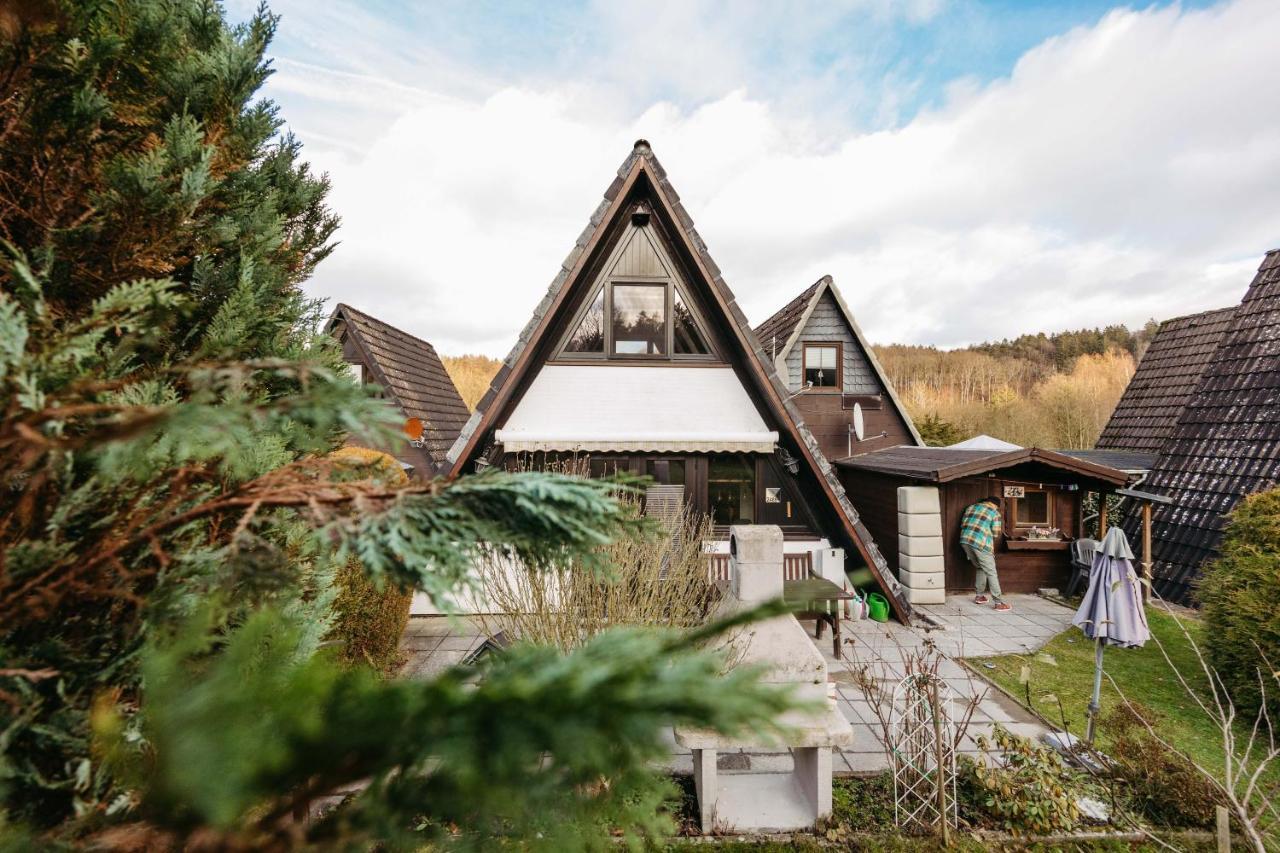 Gemuetliches Nurdachhaus Im Naturparadies Mit Sauna - Erholung Pur Bad Wünnenberg Exteriör bild